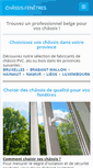Mobile Screenshot of chassis-fenetres.be